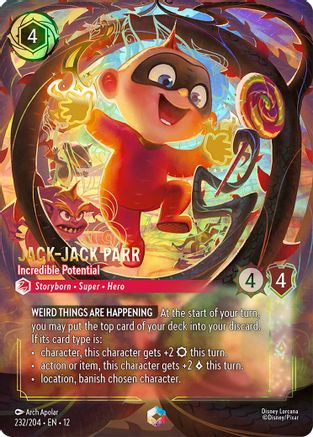 Jack-Jack Parr - Incredible Potential (Enchanted) (12-232) (Holofoil)