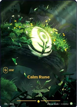 Calm Rune (Alternate Art) (UNL-R02a) (Foil)