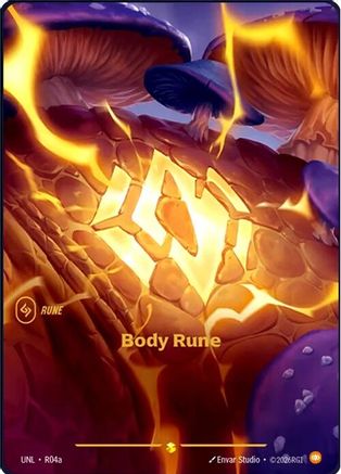 Body Rune (Alternate Art) (UNL-R04a) (Foil)