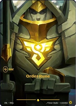 Order Rune (Alternate Art) (UNL-R06a) (Foil)