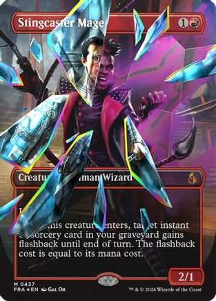Stingcaster Mage (Borderless) (Facet Foil) (0457) (FRA-457)