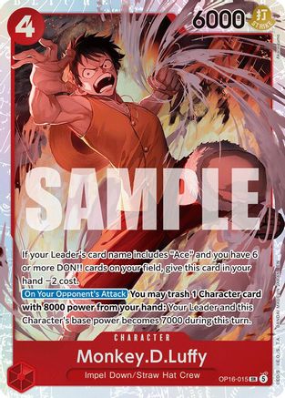 Monkey.D.Luffy (OP16-015) (Foil)