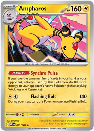 Ampharos (CRI-029) (Reverse Holofoil)