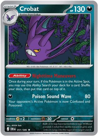 Crobat (CRI-051) (Reverse Holofoil)