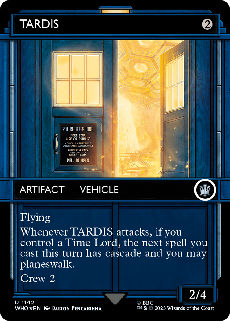 TARDIS (WHO-1142) (Showcase) (Borderless) (Surge Foil)