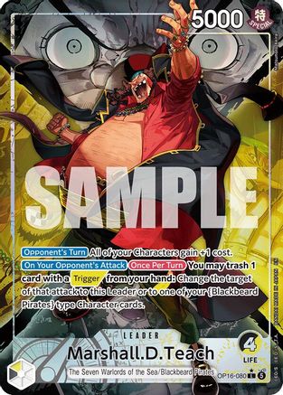 Marshall.D.Teach (080) (Alternate Art) (OP16-080) (Foil)