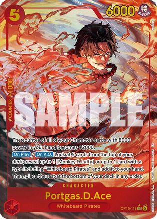 Portgas.D.Ace (118) (Alternate Art) (OP16-118) (Foil)