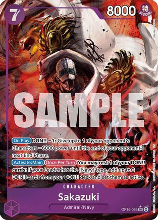 Sakazuki (Alternate Art) (OP16-065) (Foil)