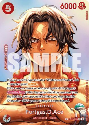 Portgas.D.Ace (SP) (ST15-005) (Foil)