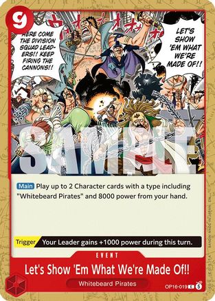 Let's Show 'Em What We're Made Of!! (OP16-019)