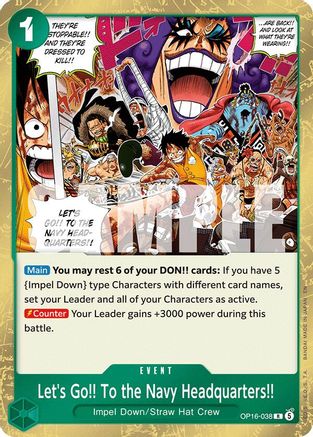 Let's Go!! To the Navy Headquarters.. (OP16-038) (Foil)