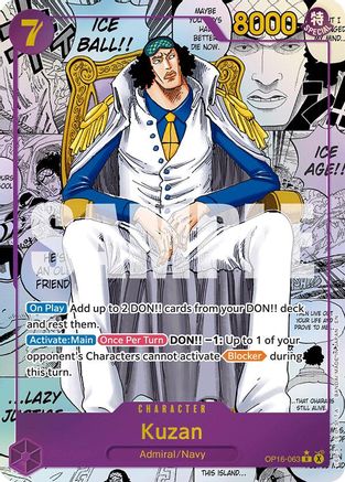Kuzan (Manga) (OP16-063) (Foil)