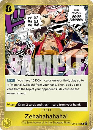Zehahahahaha! (OP16-116) (Foil)