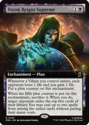 Doom Reigns Supreme (Extended Art) (MSH-407) (Foil)