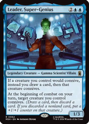 Leader, Super-Genius (MSH-064) (Foil)