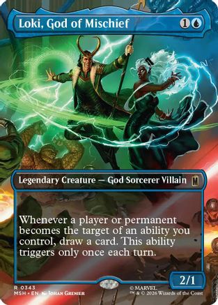Loki, God of Mischief (Borderless) (MSH-343) (Foil)