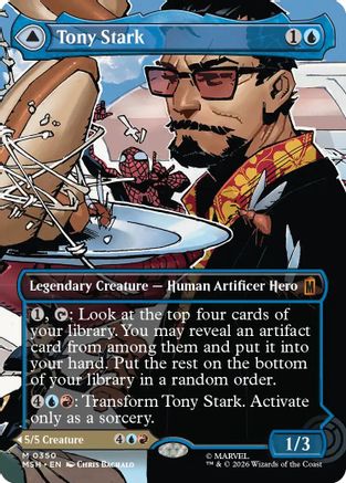 Tony Stark (Borderless) (0350) (MSH-350) (Foil)