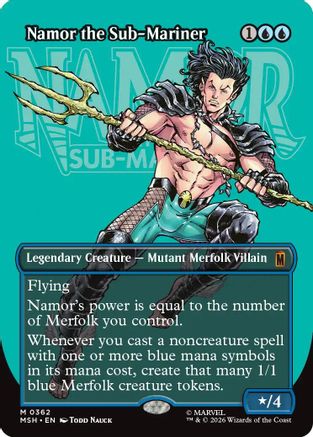 Namor the Sub-Mariner (Borderless) (MSH-362) (Foil)