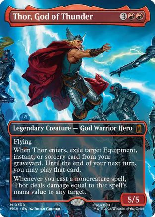 Thor, God of Thunder (Borderless) (0338) (MSH-338)
