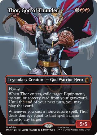 Thor, God of Thunder (Borderless) (0369) (MSH-369)