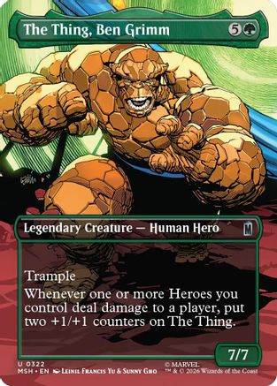 The Thing, Ben Grimm (Borderless) (MSH-322)