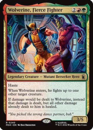 Wolverine, Fierce Fighter (MSH-240) (Foil)