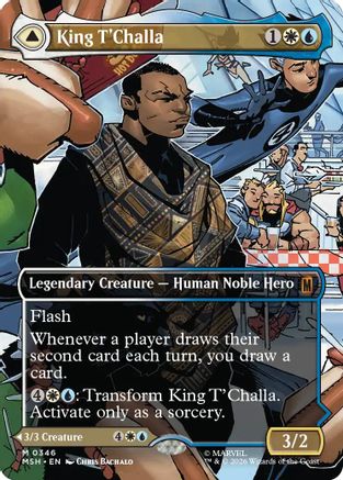 King T'Challa (Borderless) (0346) (MSH-346) (Foil)
