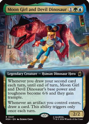 Moon Girl and Devil Dinosaur (Extended Art) (MSH-421) (Foil)