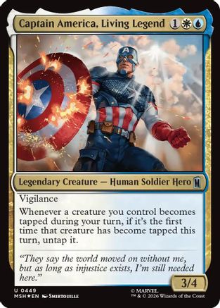 Captain America, Living Legend (Surge Foil) (MSH-449)