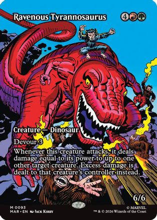 Ravenous Tyrannosaurus (Borderless) (MAR-093) (Foil)