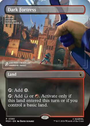 Dark Fortress (Borderless) (MSH-380) (Foil)