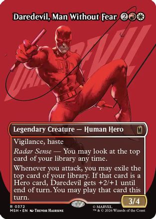 Daredevil, Man Without Fear (Borderless) (0372) (MSH-372) (Foil)