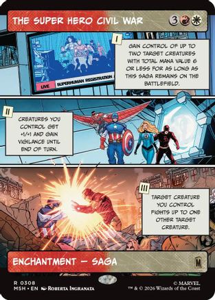 The Super Hero Civil War (Borderless) (MSH-308)