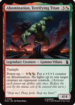 Abomination, Terrifying Titan (MSH-198) (Foil)