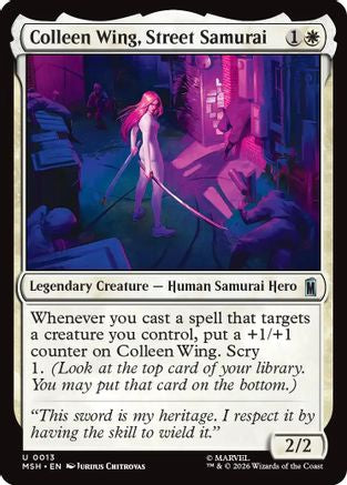 Colleen Wing, Street Samurai (MSH-013)