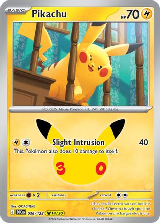 Pikachu (30C-036) (Holofoil)