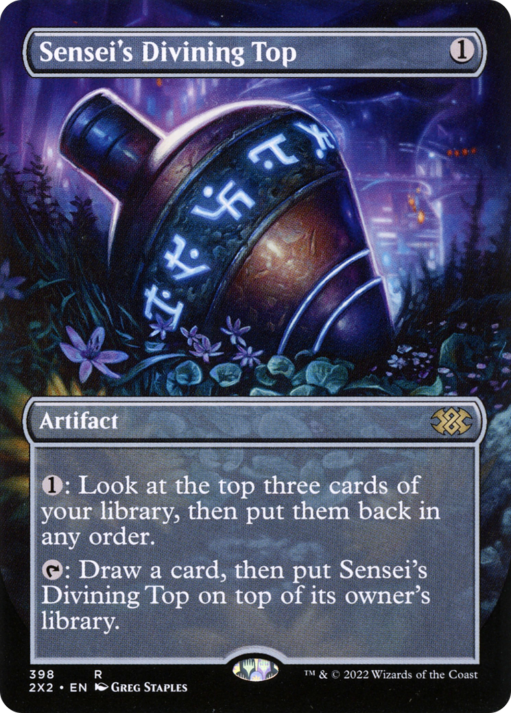 Sensei's Divining Top (2X2-398) (Borderless) (Foil)