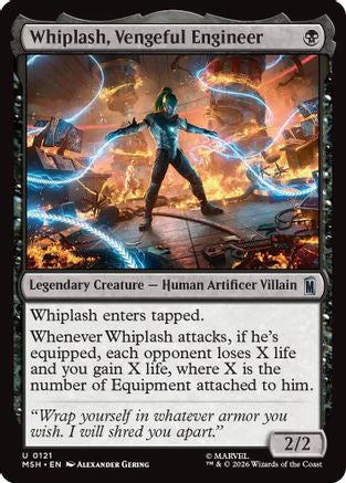 Whiplash, Vengeful Engineer (MSH-121) (Foil)