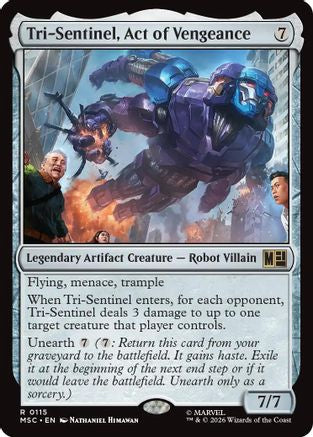 Tri-Sentinel, Act of Vengeance (Surge Foil) (MSC-115)