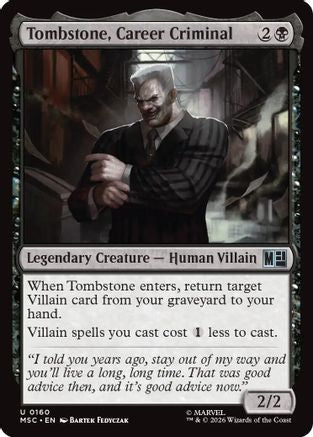 Tombstone, Career Criminal (0160) (Surge Foil) (MSC-160)