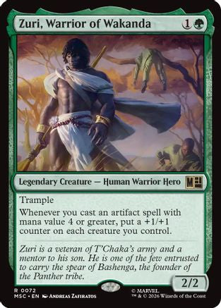 Zuri, Warrior of Wakanda (Surge Foil) (MSC-072)