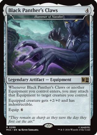 Black Panther's Claws - Hammer of Nazahn (Surge Foil) (MSC-286)
