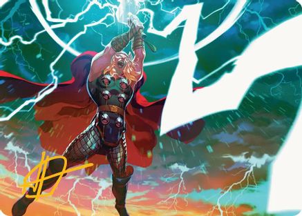 Lightning Strike Art Card (Gold-Stamped Signature) (AAMSH-011)