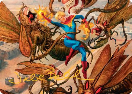 Captain Marvel, Apex Avenger Art Card (Gold-Stamped Signature) (AAMSH-036)