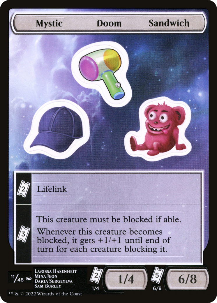 Mystic Doom Sandwich Sticker Sheet (UNF-011)