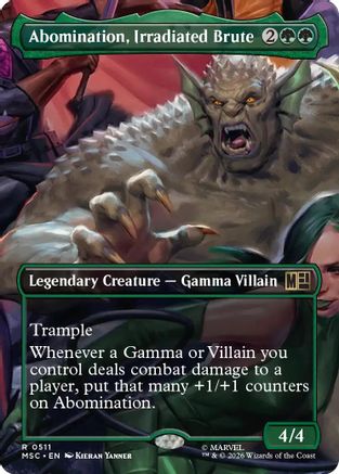 Abomination, Irradiated Brute (Borderless) (MSC-511)