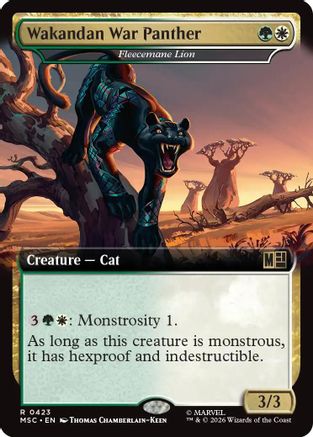 Wakandan War Panther - Fleecemane Lion (Extended Art) (MSC-423)