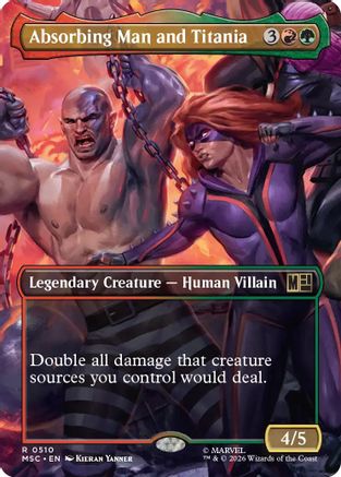 Absorbing Man and Titania (Borderless) (MSC-510) (Foil)