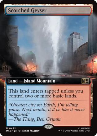 Scorched Geyser (Extended Art) (MSC-492)