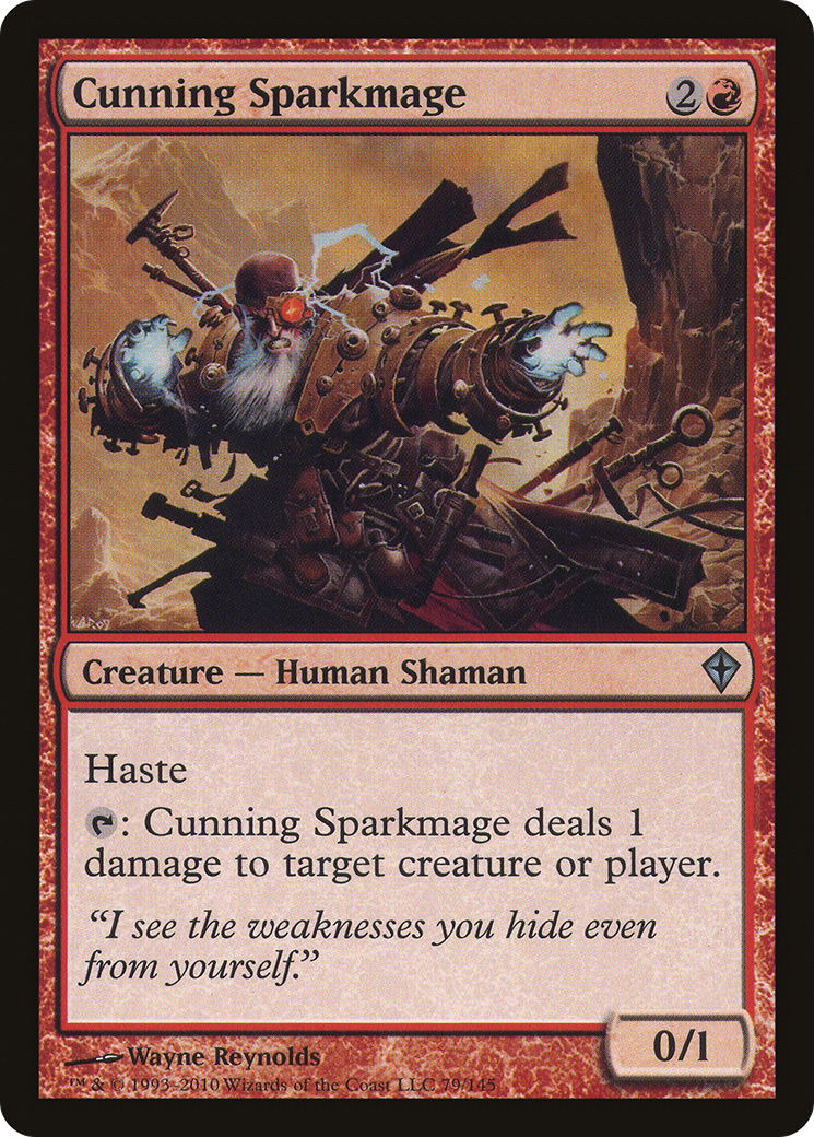 Cunning Sparkmage (WWK-079) (Foil)